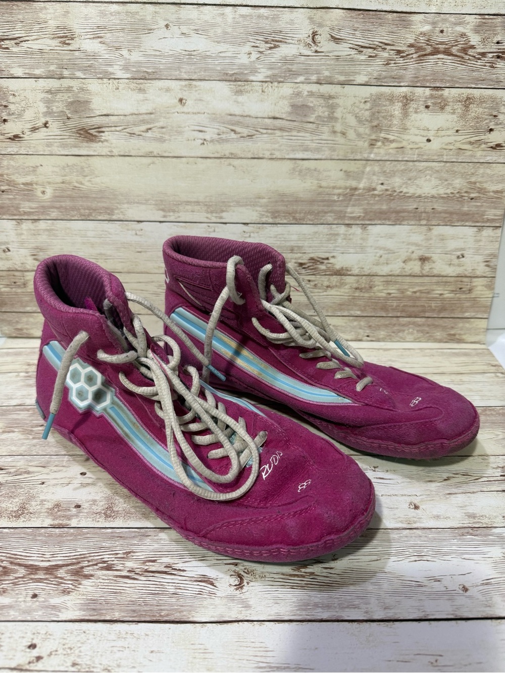 Pink RUDIS wrestling shoes